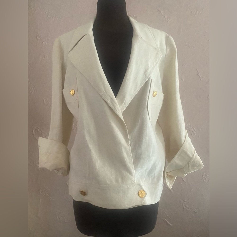 Vintage Chanel 80’s linen jacket - Picture 3 of 16